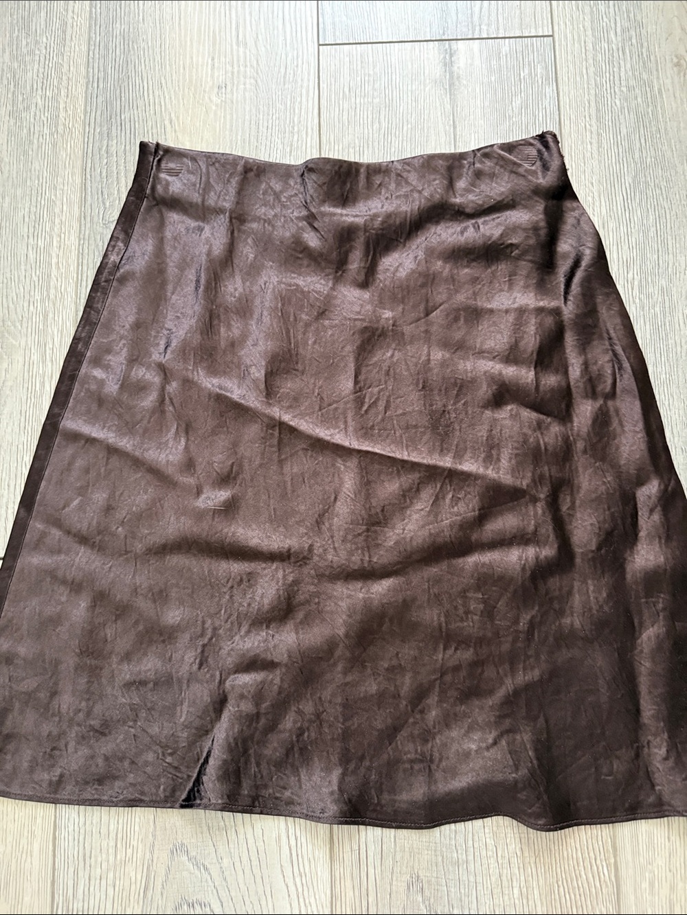 Aritzia - babaton  Brown mini Satin Skirt